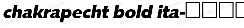 chakrapecht bold ita字体转换